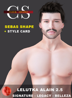 Second Life Marketplace - SEBAS Male Shape for Lelutka Alain Head